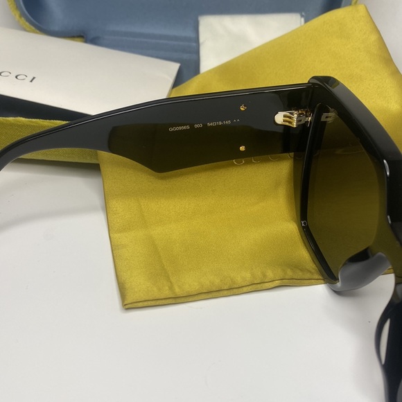 New - GUCCI GG0956S-003 54 Sunglass WOMAN ACETATE BLACK - Picture 13 of 15